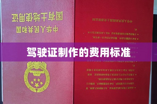 埔里驾驶证制作的费用标准