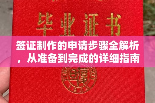 埔里签证制作的申请步骤全解析，从准备到完成的详细指南