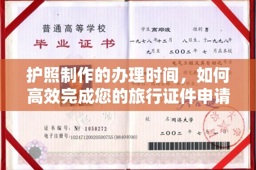埔里护照制作的办理时间，如何高效完成您的旅行证件申请