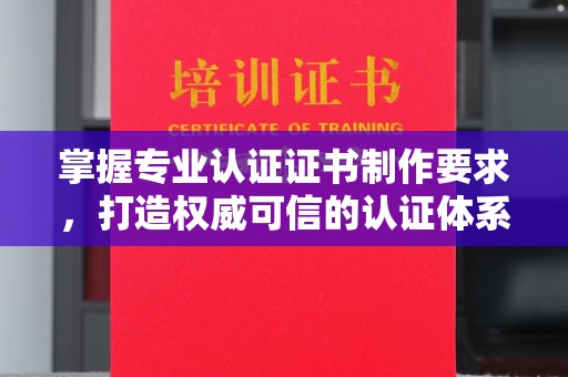 埔里掌握专业认证证书制作要求，打造权威可信的认证体系