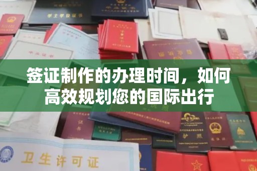 埔里签证制作的办理时间，如何高效规划您的国际出行