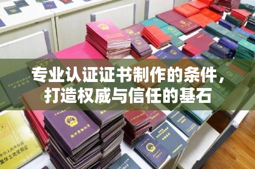 埔里专业认证证书制作的条件，打造权威与信任的基石