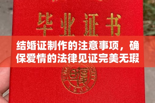 埔里结婚证制作的注意事项，确保爱情的法律见证完美无瑕